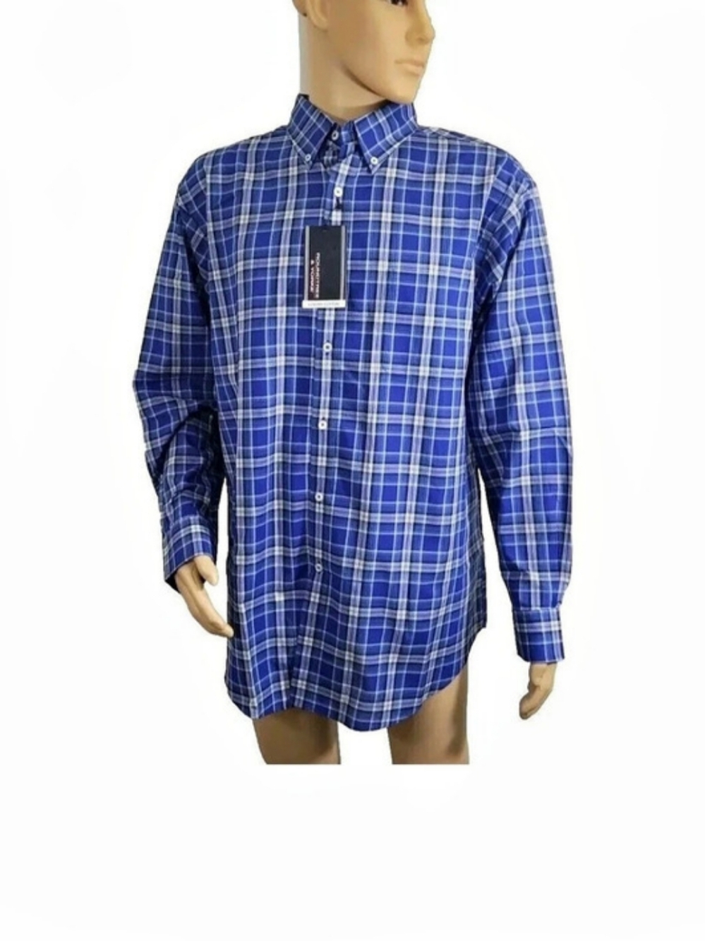Roundtree & Yorke Men's Plaid Shirt XL NWT